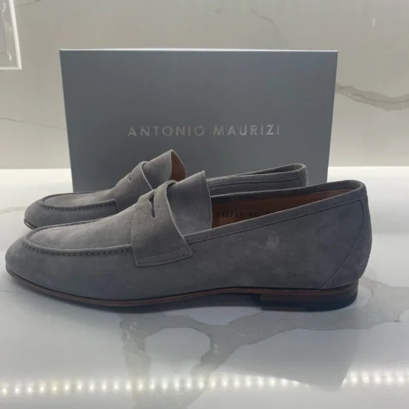 Antonio Maurizi size 43 color Tan/Piombi Brand new with box mens shoes - Picture 3 of 11